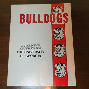 VTG 1981 UGA Cross Stitch Pattern Book University of Georgia Bulldogs 12 Designs